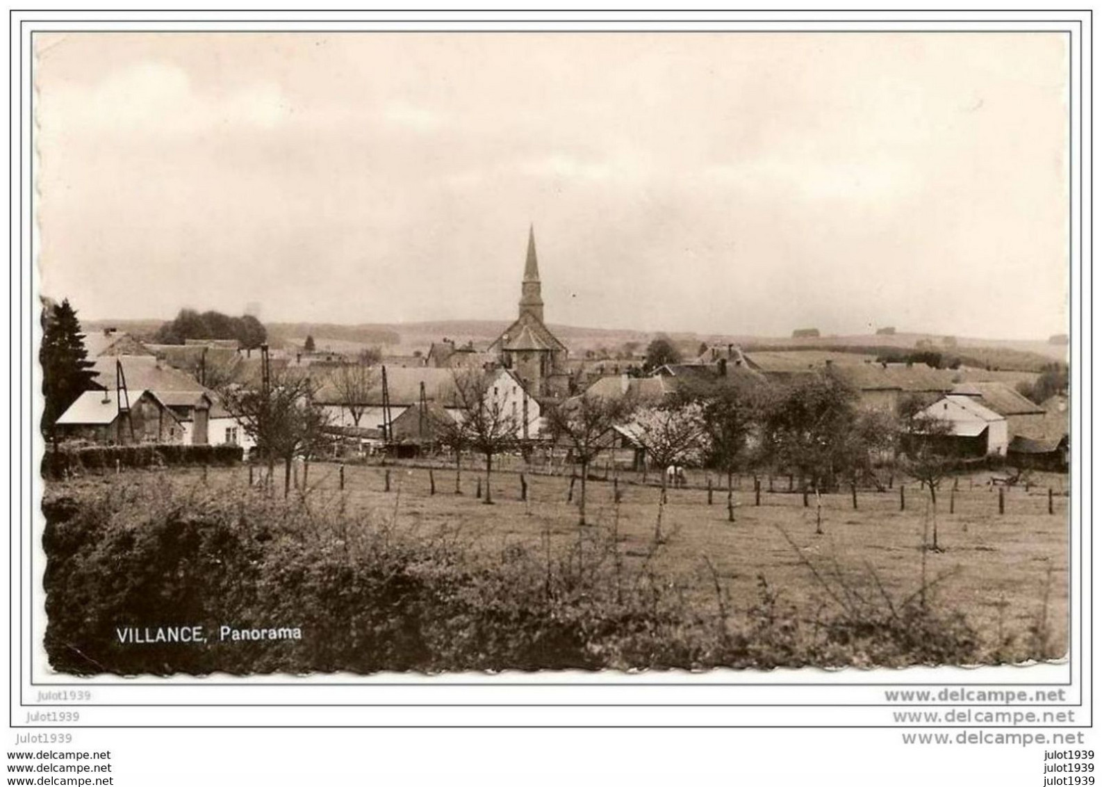 VILLANCE ..--  Panorama . Vers BRUXELLES ( Melle C. GOURDIN ) . Voir Verso . - Libin