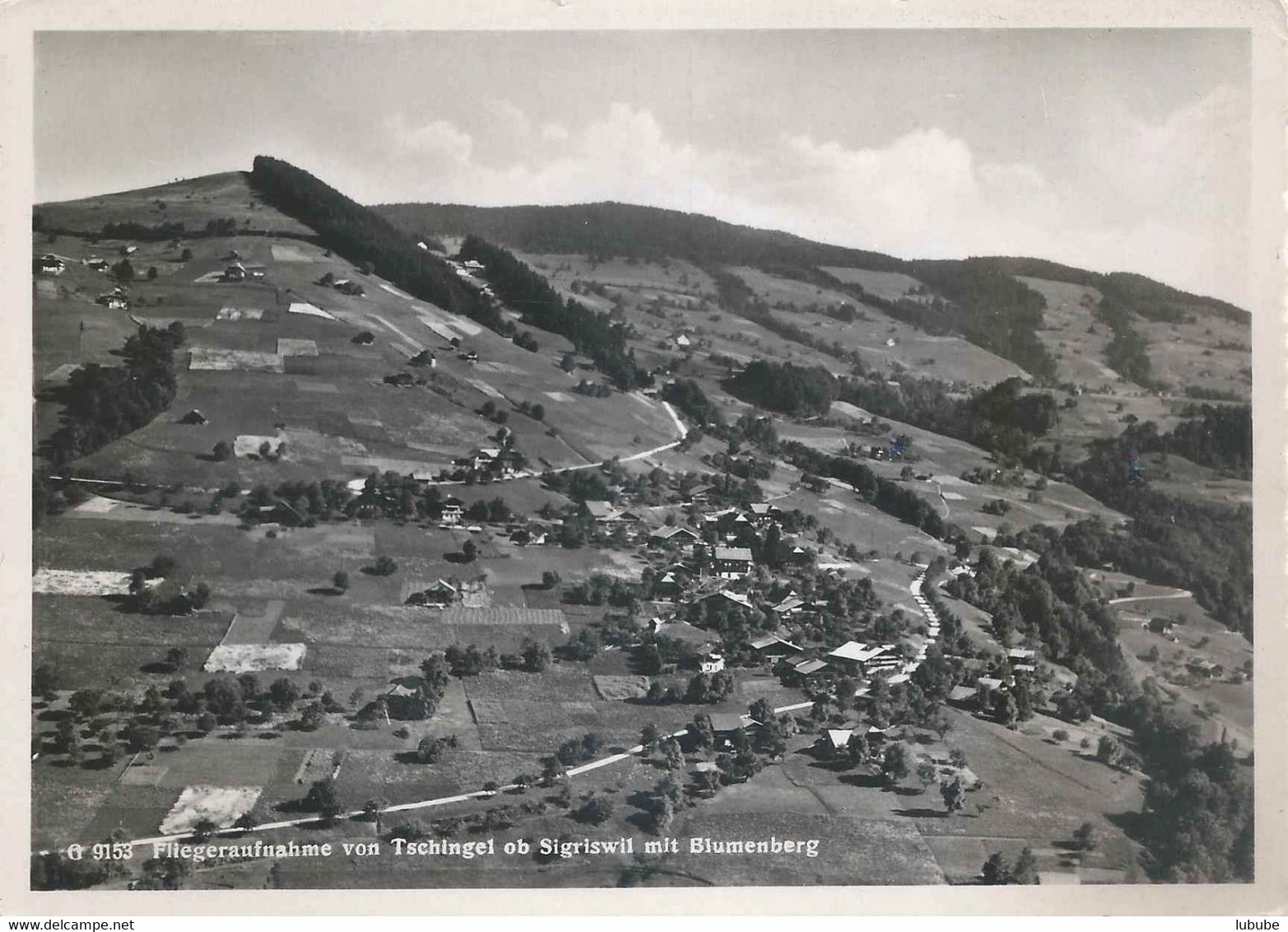 Tschingel Ob Sigriswil - Fliegeraufnahme Mit Blumenberg         1950 - Sigriswil