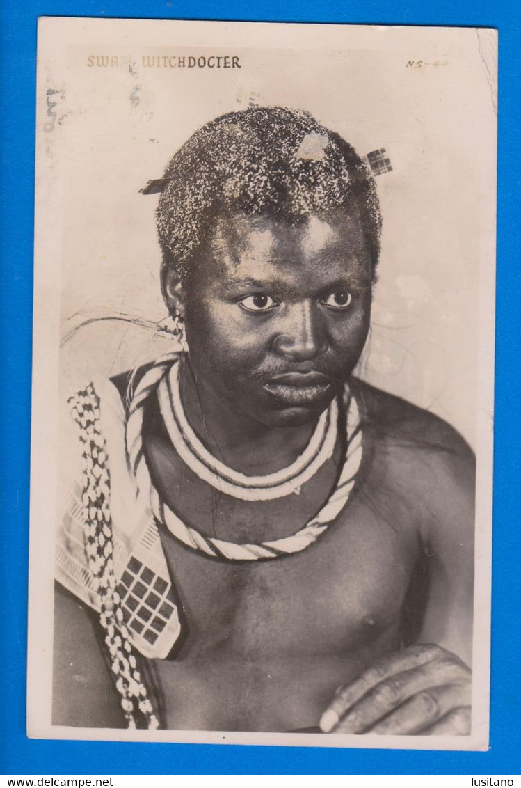 Swaziland - Swazi Witchdocter - Real Photo Postcard - Swaziland