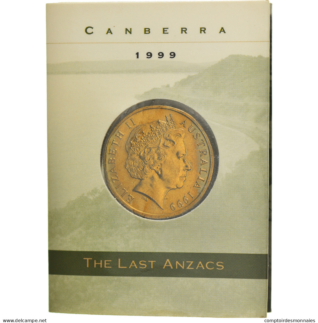 Monnaie, Australie, Dollar, 1999, Canberra,The Last Anzacs, FDC - Dollar