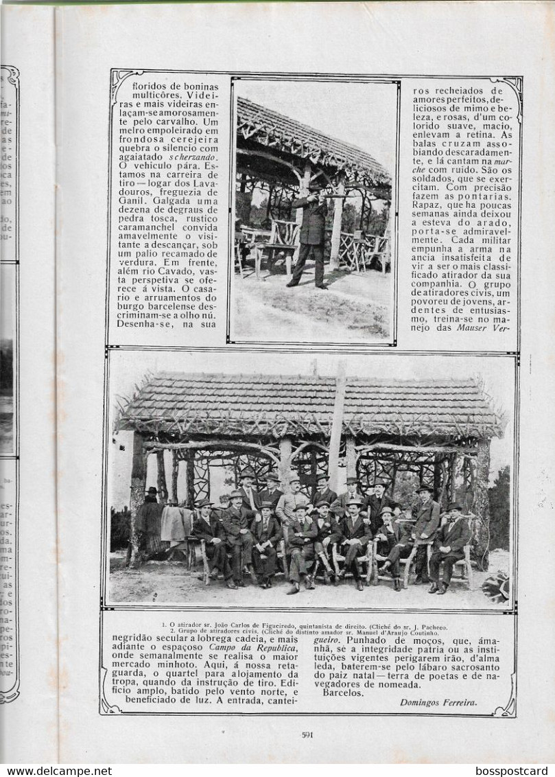 Barcelos - Porto - Angra do Heroísmo - Açores - Lisboa - Ilustração Portuguesa Nº 377, 1913