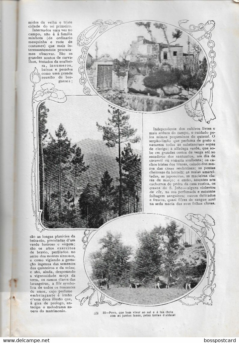 Viana do Castelo - Vila do Conde - China - Minho - Vizela - Ilustração Portuguesa Nº 151, 1909 (danificada)