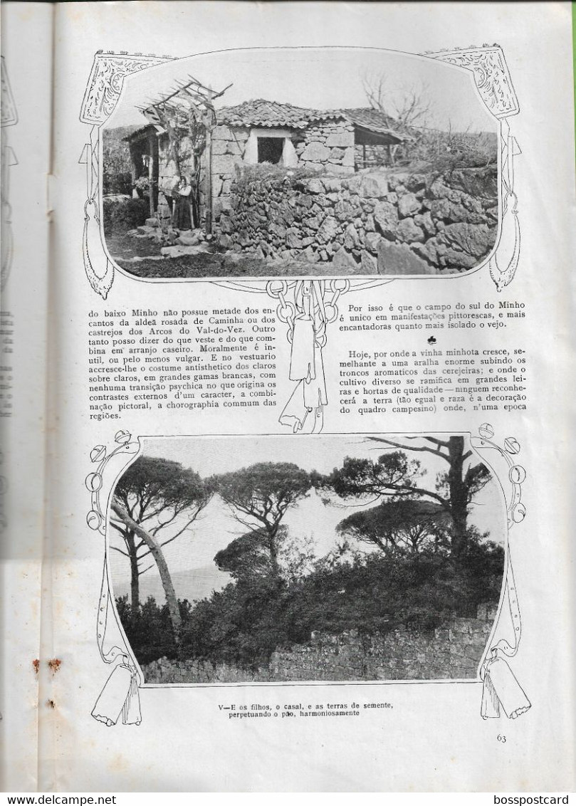 Viana do Castelo - Vila do Conde - China - Minho - Vizela - Ilustração Portuguesa Nº 151, 1909 (danificada)