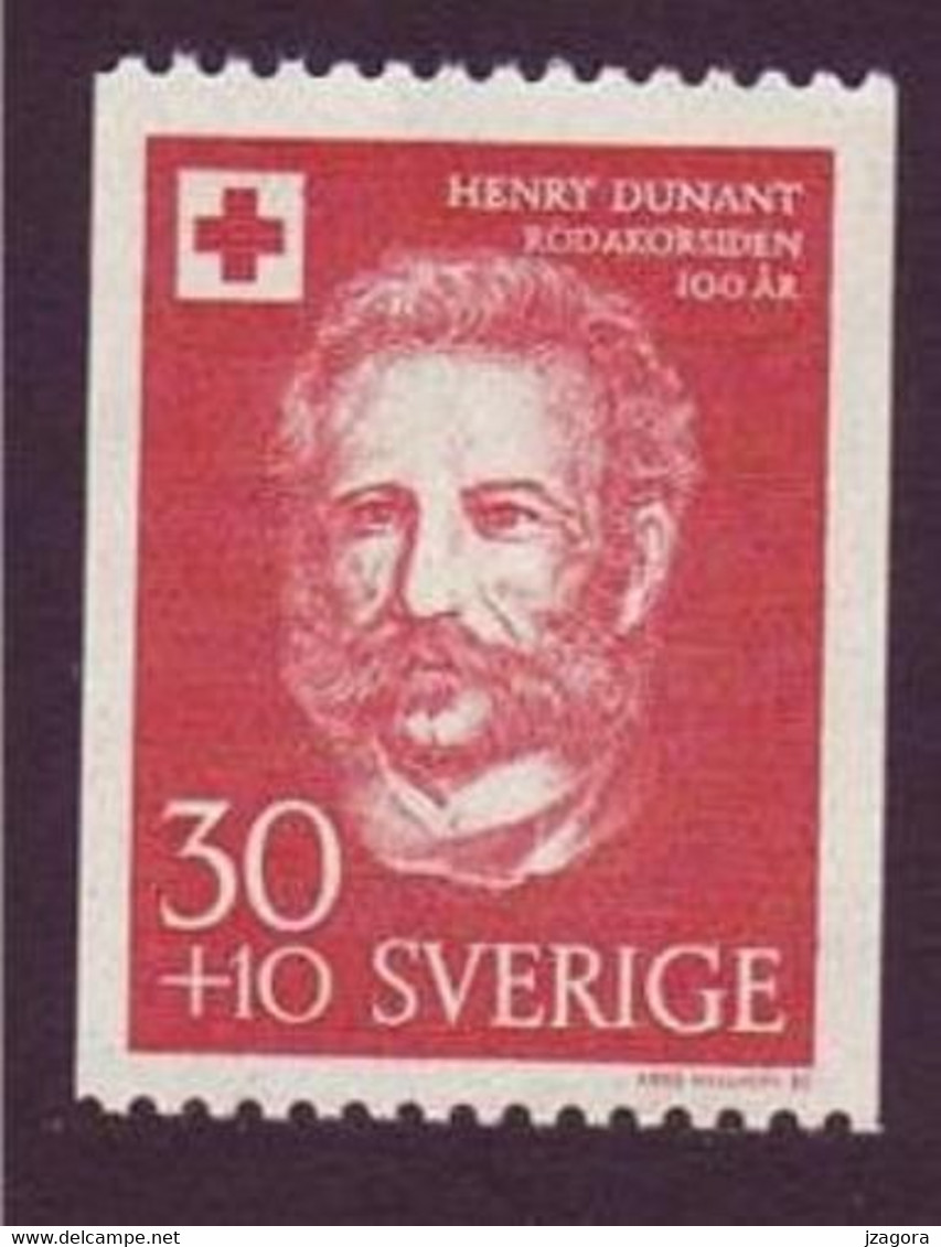 PRIX NOBEL PRIZE NOBELPREIS PAIX FRIEDEN PEACE 1901 DUNANT RED CROSS SWEDEN SUEDE SCHWEDEN 1959 - MNH(**)  MI 448 F 502 - Henry Dunant