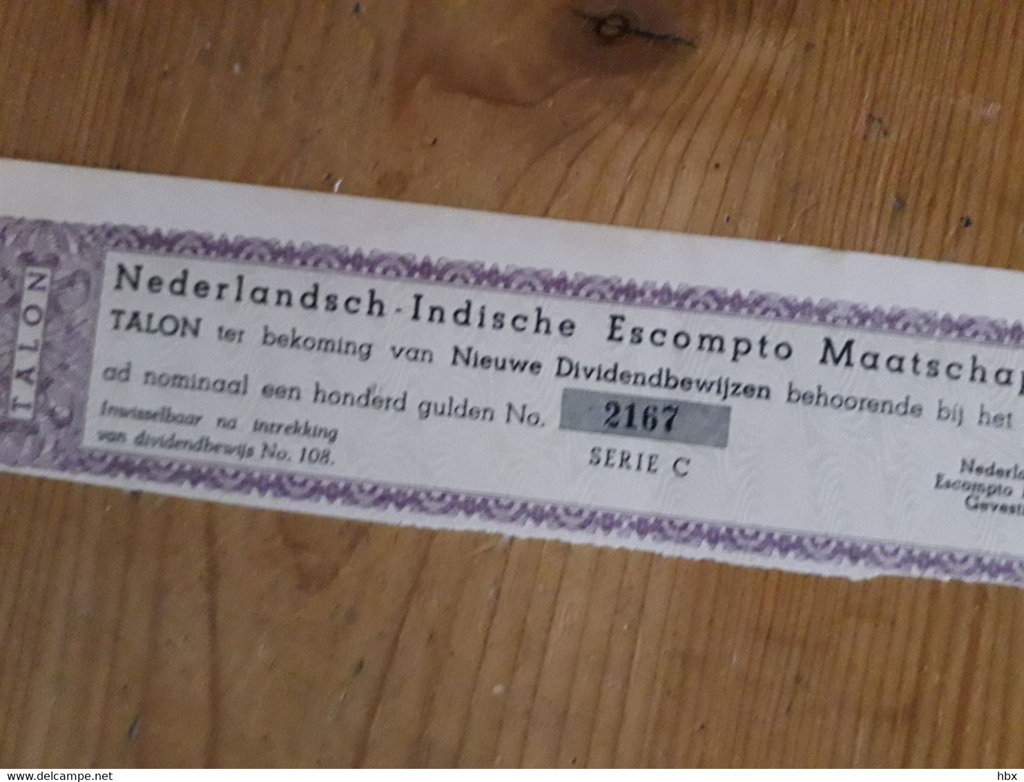 Indonesia: Nederlandsch - Indische Escompto Maatschappij - Batavia - 1935