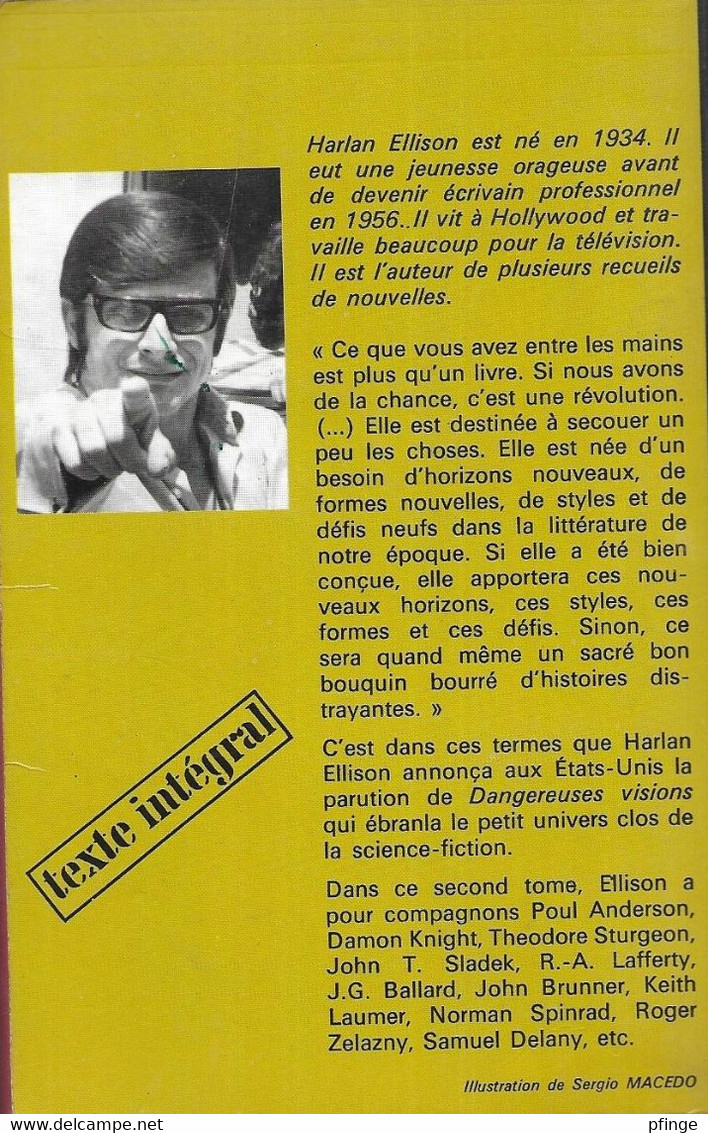 Harlan Ellison Présente : Dangereuses Visions - Tome 2 - J'ai Lu N°627 - J'ai Lu