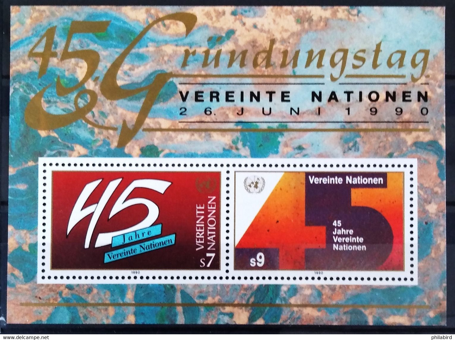 NATIONS-UNIS - VIENNE                 B.F 5                    NEUF** - Blocks & Sheetlets