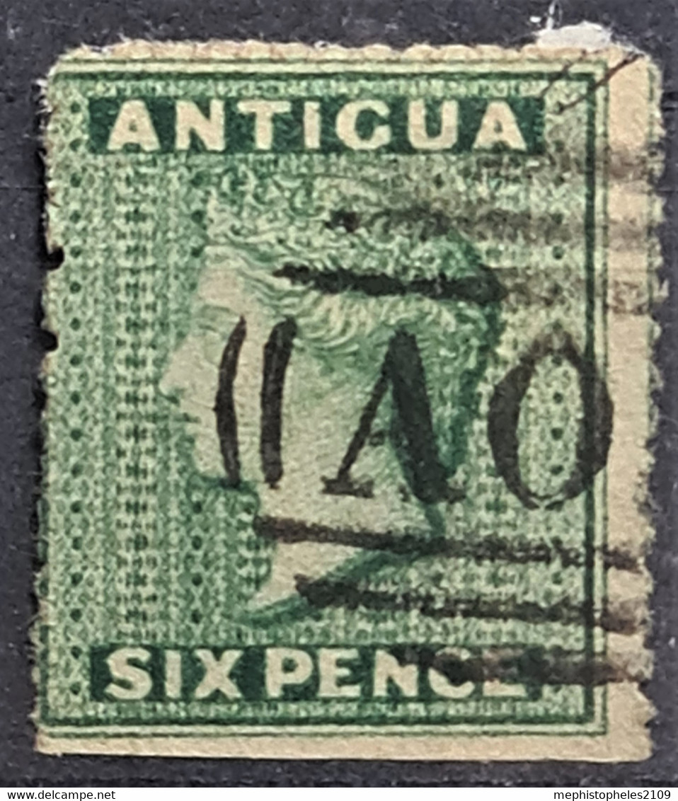 ANTIGUA 1863 - Canceled - Sc# 4 - 6d - 1858-1960 Kronenkolonie
