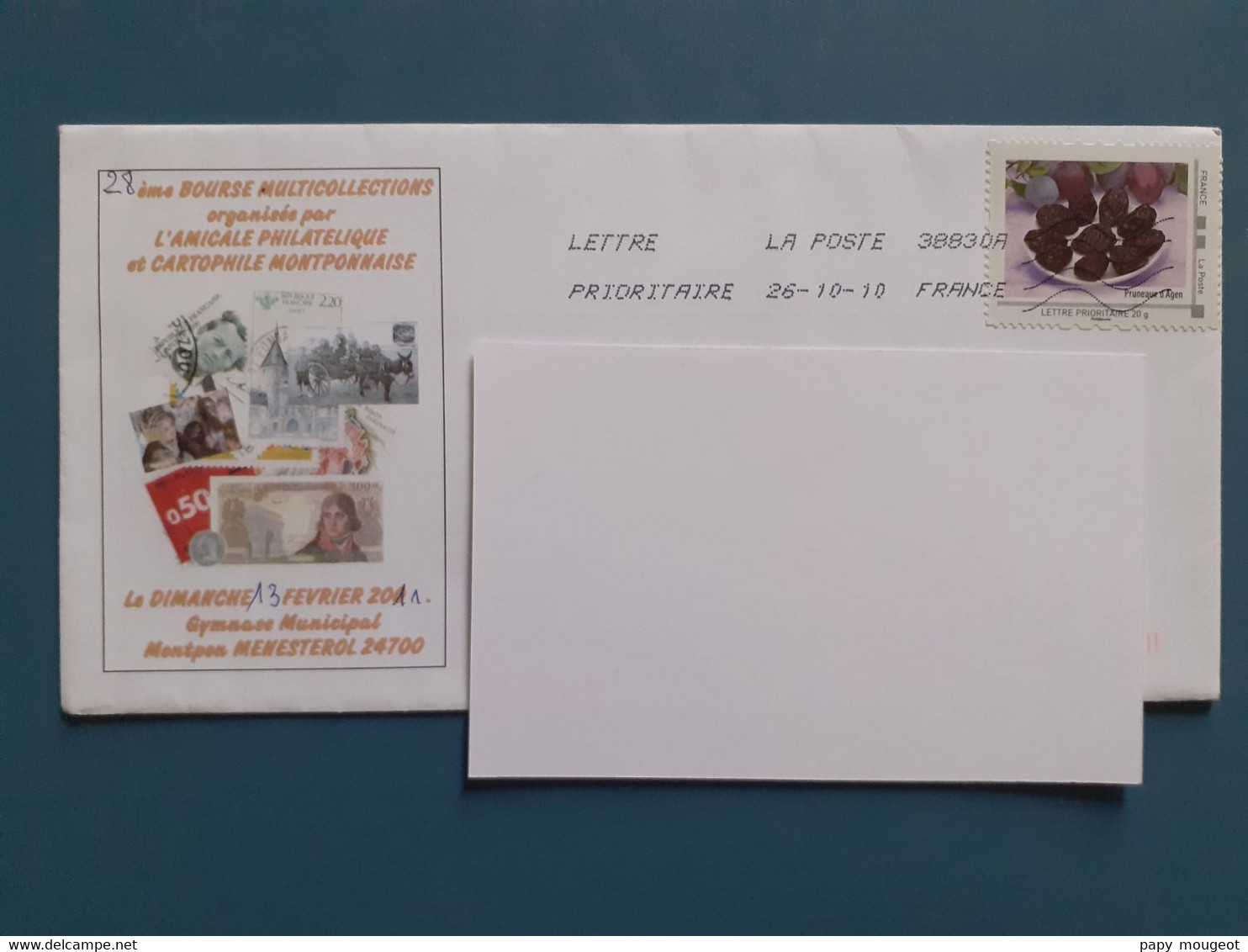 Pruneaux D'Agen - Lettre Prioritaire 2010 - Lettres & Documents