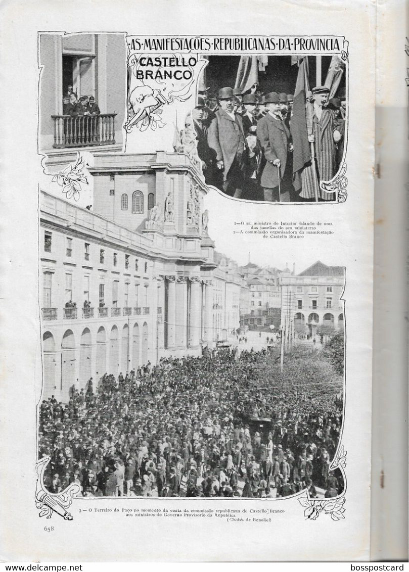 Castelo Branco - Braga - Porto - Cascais - Penafiel - Lisboa - Eléctrico - Tramway -  Ilustração Portuguesa Nº 248, 1910 - General Issues