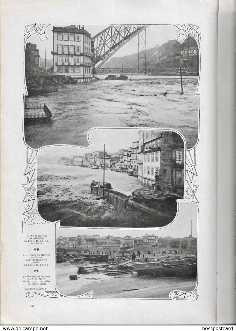 Porto - Gaia - Lisboa - Sacavém - Alenquer - Caminho De Ferro - Comboio - Ilustração Portuguesa Nº 202, 1910 - General Issues