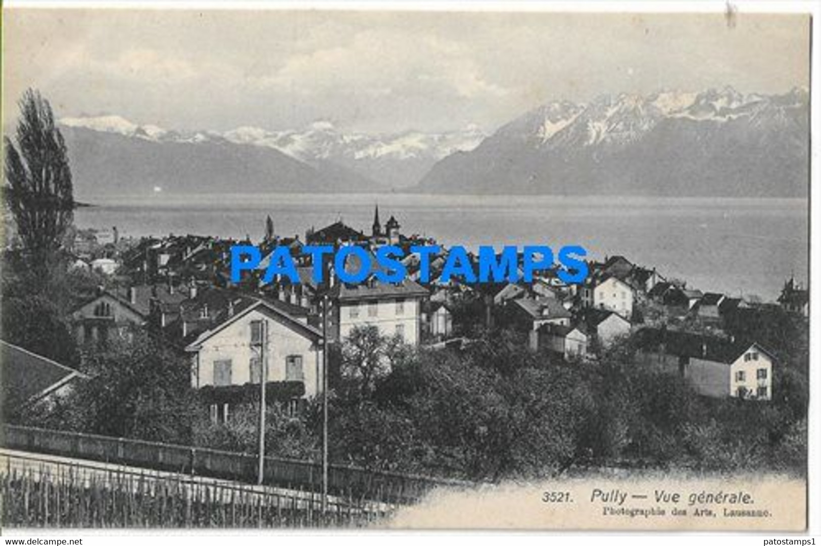 175895 SWITZERLAND PULLY VIEW GENERAL POSTAL POSTCARD - Pully