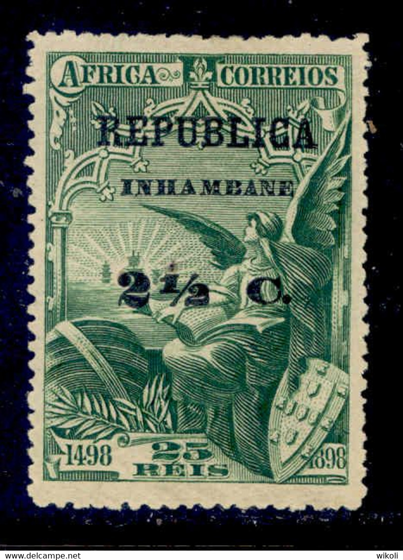 ! ! Inhambane - 1913 Vasco Gama On Africa 2 1/2 C - Af. 50 - MH - Inhambane