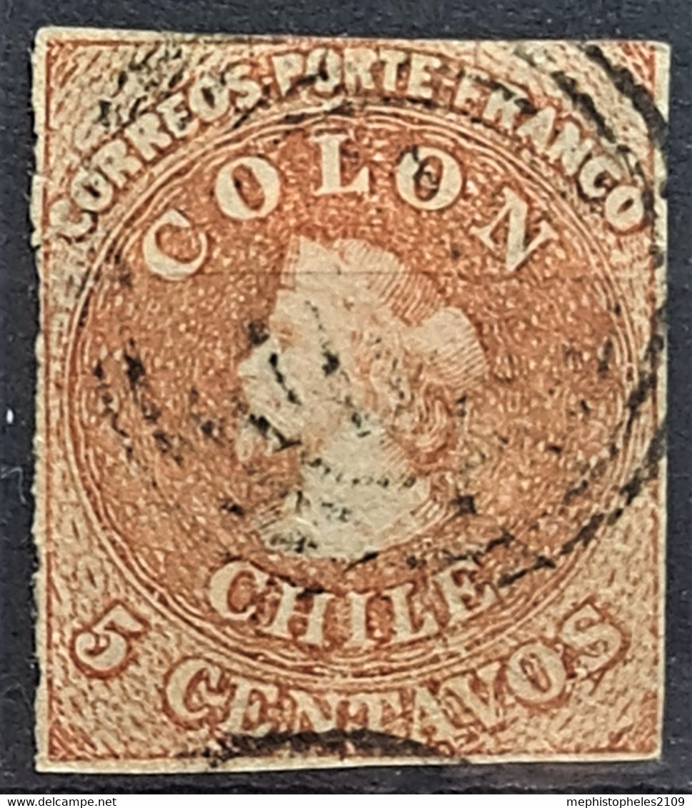 CHILE 1853 - Canceled - Sc# 2 - Chile