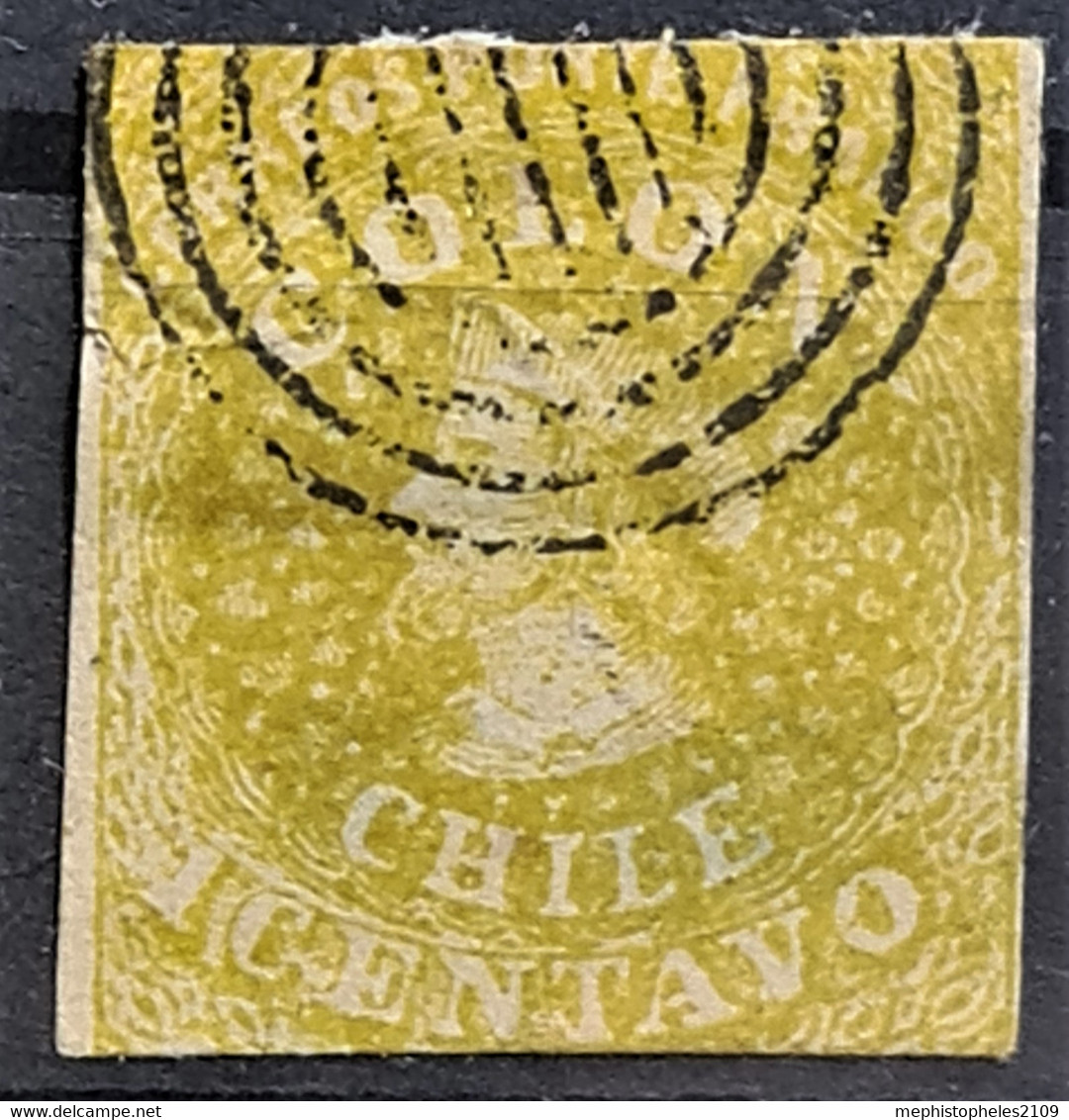 CHILE 1862 - Canceled - Sc# 11 - Chile