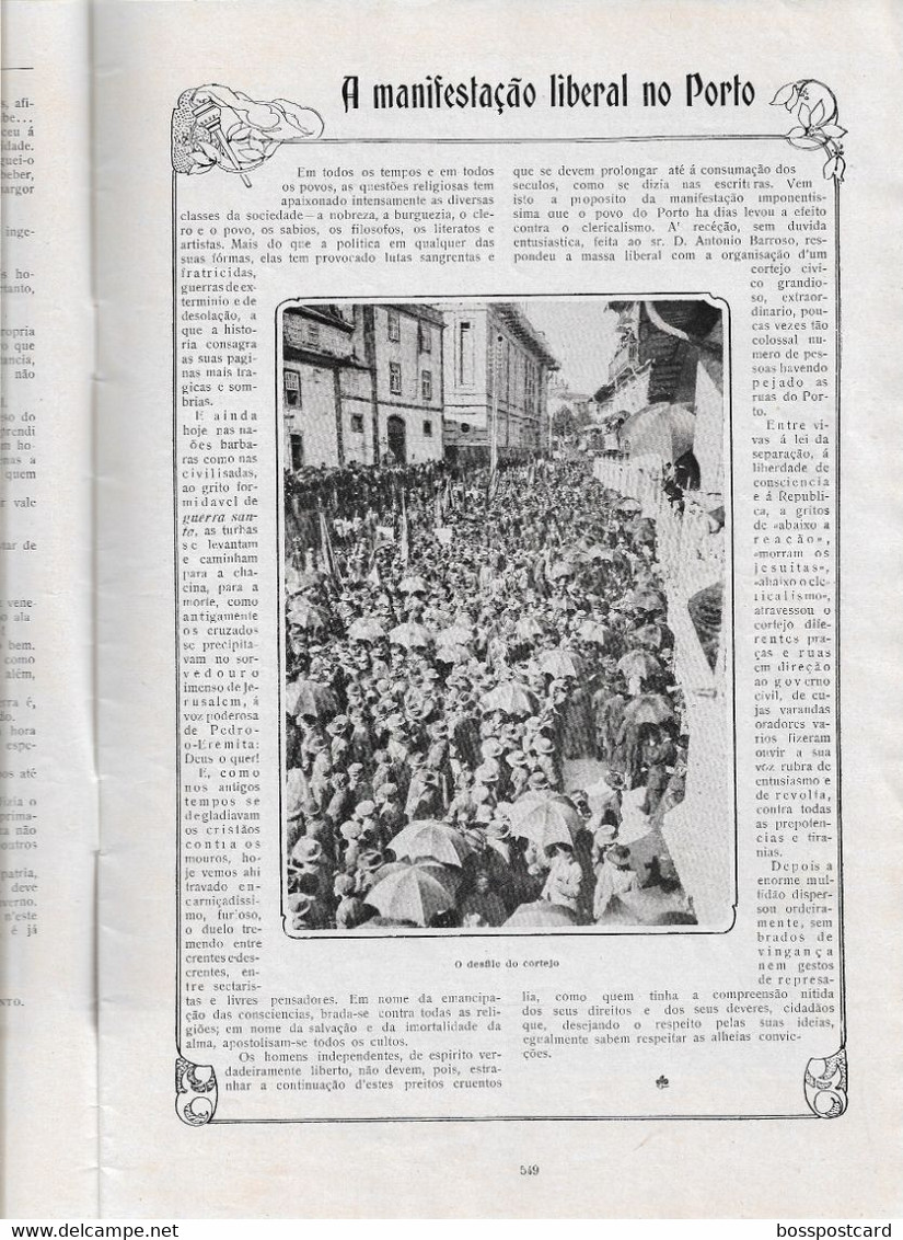 Porto - Açores - Castelo Branco - Cascais - Birre - Tourada - Corrida - Ilustração Portuguesa Nº 428, 1914 - General Issues