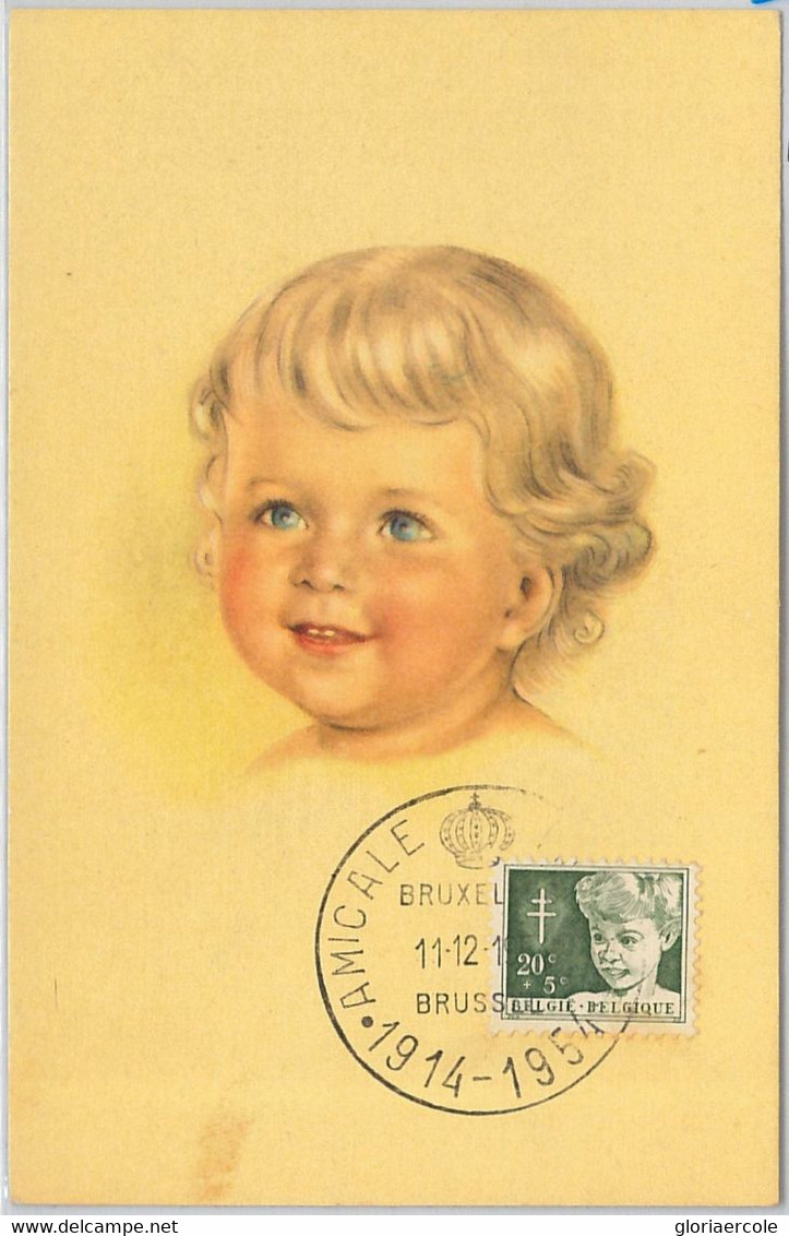 57059 - BELGIUM - POSTAL HISTORY: MAXIMUM CARD 1954 -  MEDICINE: Tuberculosis - Andere & Zonder Classificatie