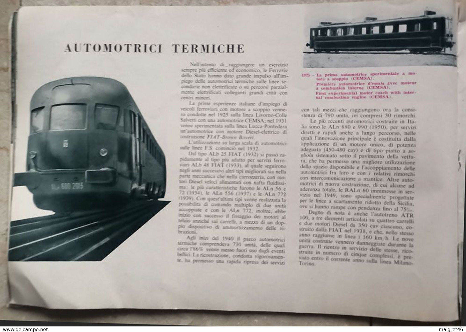 LE FERROVIE ITALIANE DELLO STATO EDIZIONE SPECIALE CINQUANTENARIO ANNO 1905 1955