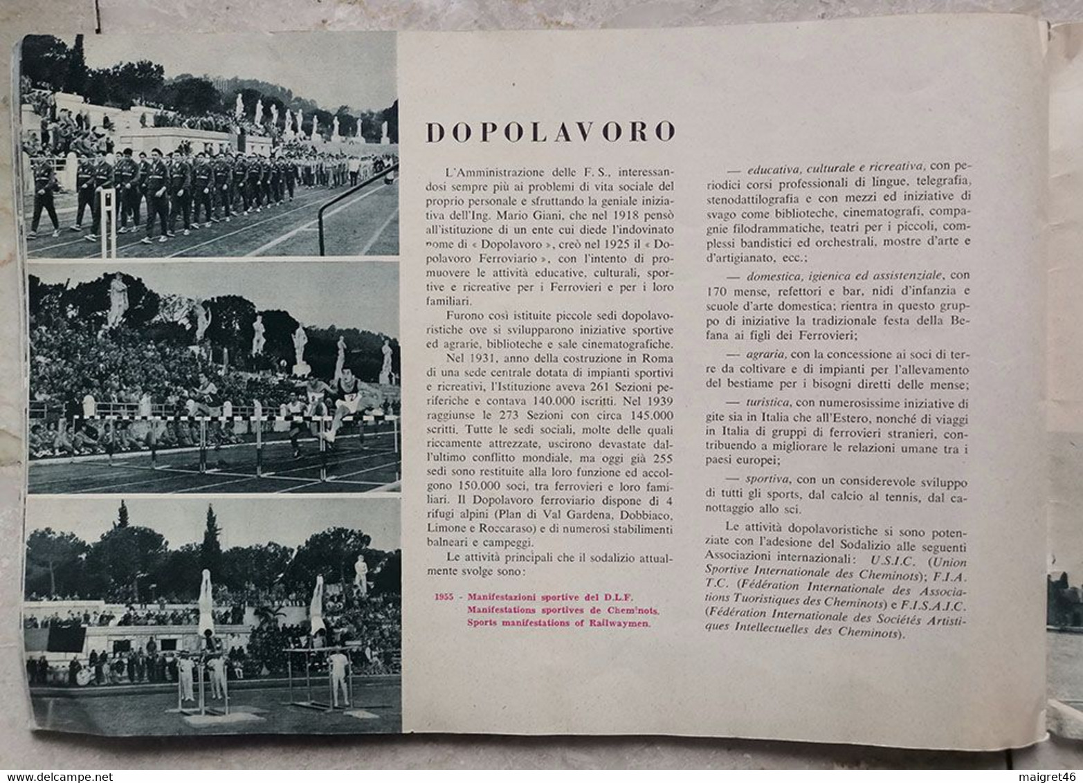 LE FERROVIE ITALIANE DELLO STATO EDIZIONE SPECIALE CINQUANTENARIO ANNO 1905 1955