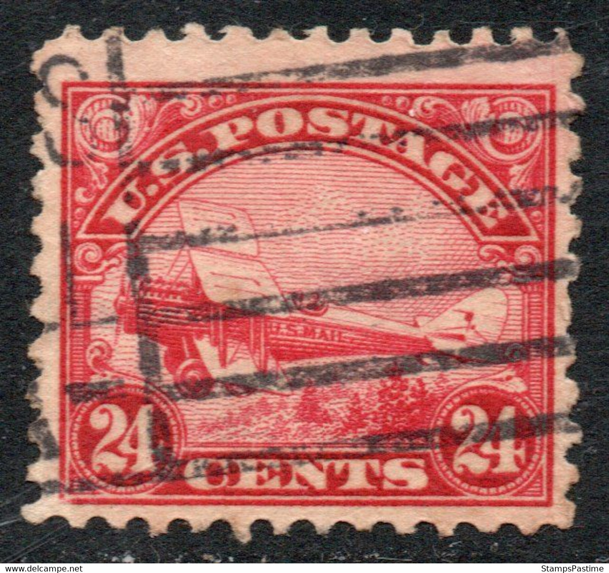 USA - ESTADOS UNIDOS Sello Aéreo AVIÓN DE HAVILLAND Año 1923 – Valorizado En Catálogo € 45,00 - 1a. 1918-1940 Gebraucht