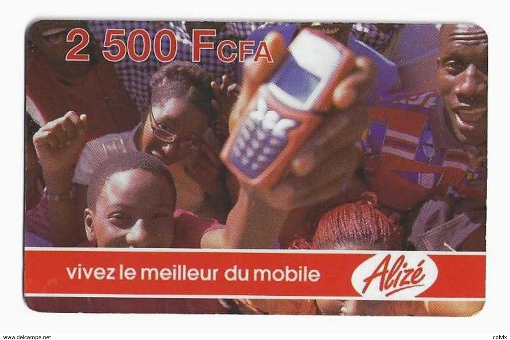 SENEGAL RECHARGE SONATEL ALIZE 2 500 FCFA AU VERSO PETIT N° De SERIE - Senegal