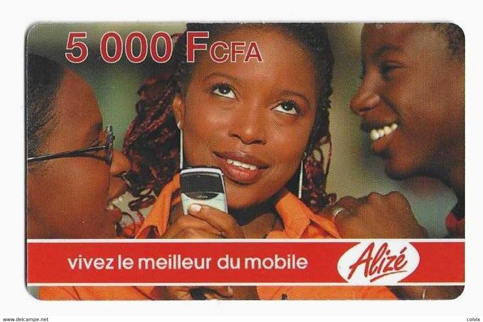 SENEGAL RECHARGE SONATEL ALIZE 5 000 FCFA AU VERSO PETIT N° De SERIE - Senegal