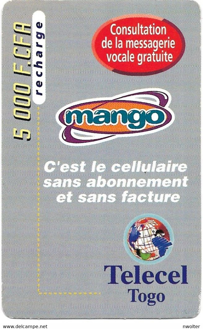 @+ Togo - Recharge Mango Telecel 5000 CFA - Togo