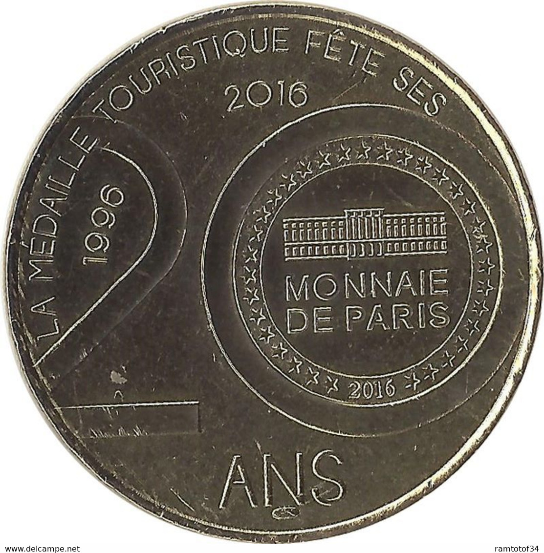 2016 MDP550 - PARIS - Hôtel De La Monnaie 13 - Vue Aérienne (Or) / MONNAIE DE PARIS - 2016