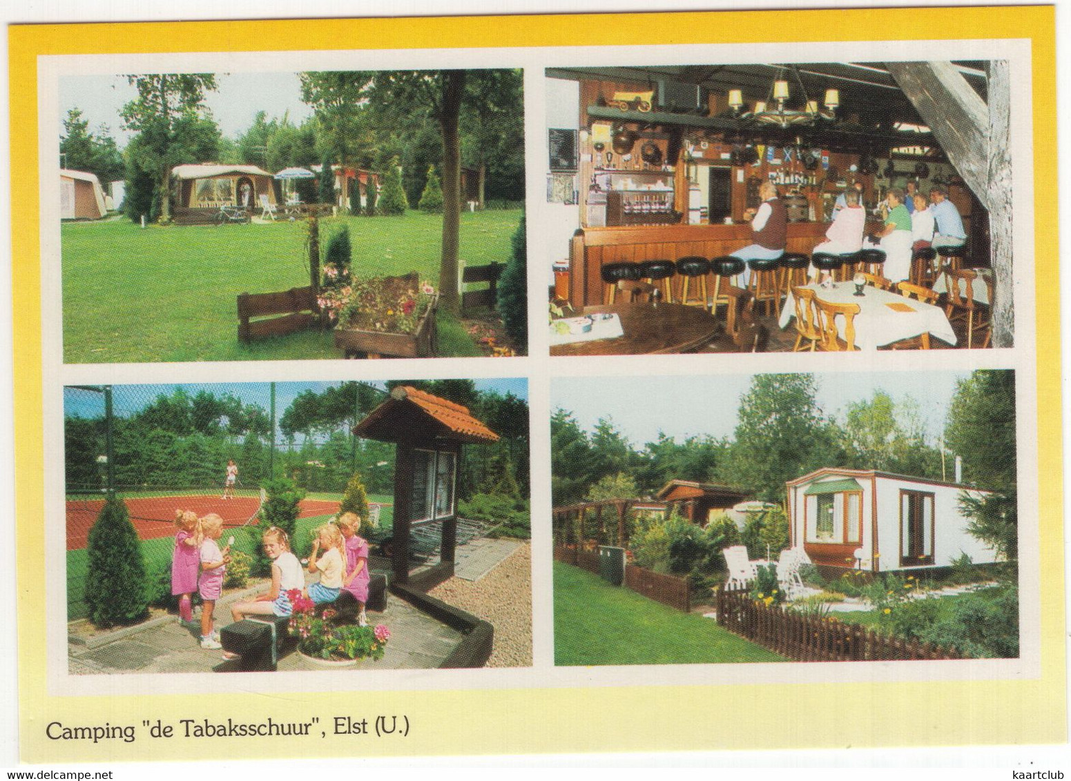 Elst (U.) - Camping 'de Tabaksschuur' - (Utrecht, Nederland/Holland) - Bar, Tennis, Bungalowtent, Stacaravan - Rhenen