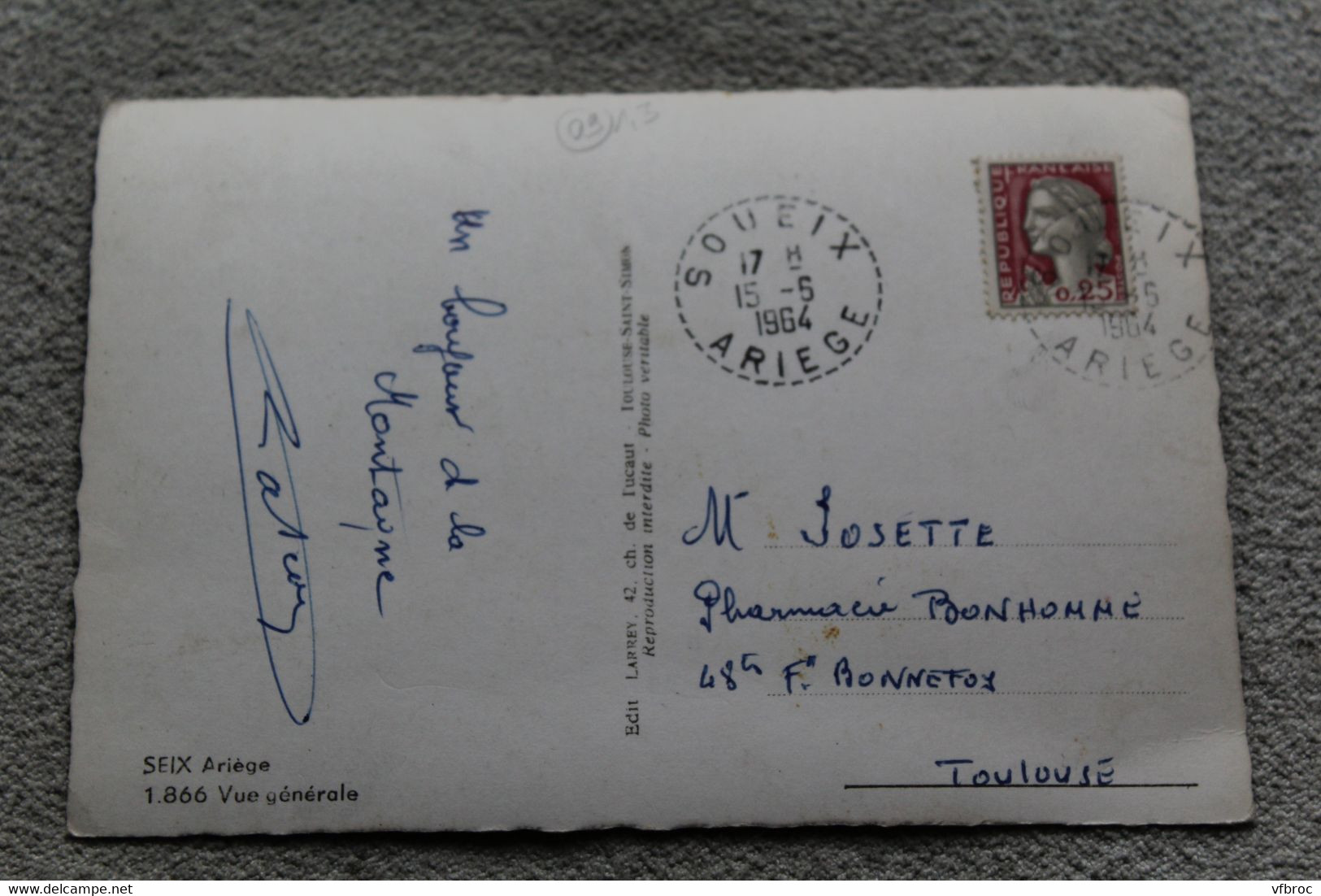 Cpm 1964, Seix, Vue Générale, Ariège 09 - Autres & Non Classés