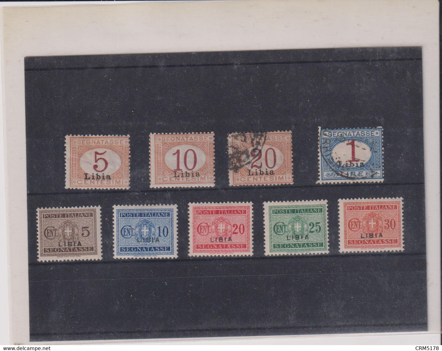 ITALIE-LIBYE-LOT TP- TAXE- N° 1/3-8- X -OB- N° 12/16 X  1915 - Libia