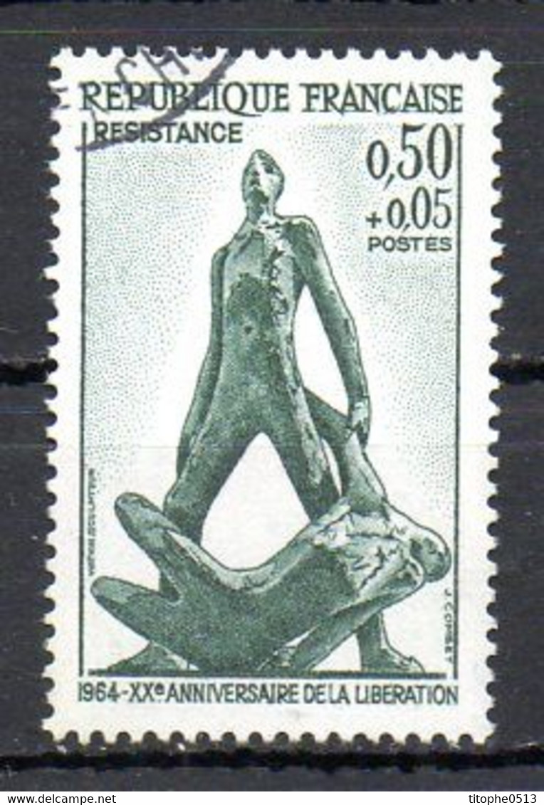 FRANCE. N°1411 De 1964 Oblitéré. Résistance. - Guerre Mondiale (Seconde)