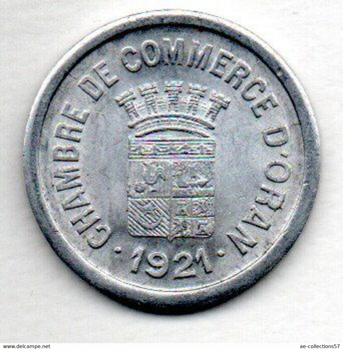 Oran  -  10 Centimes 1921   -  état  SUP - Andere & Zonder Classificatie