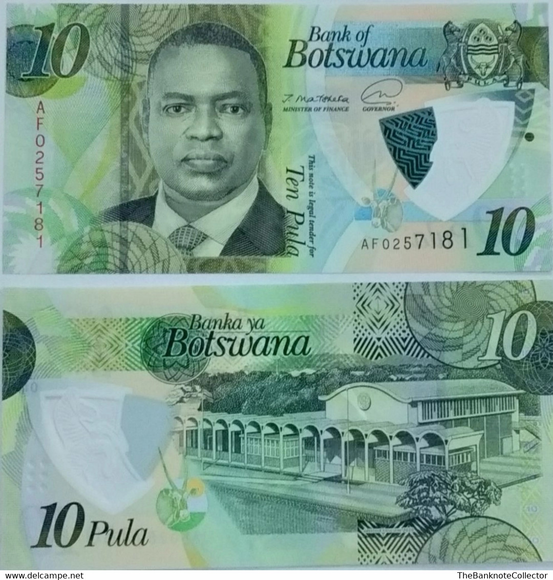 Botswana 10 Pula 2020 Polymer Issue P-new UNC - Botswana