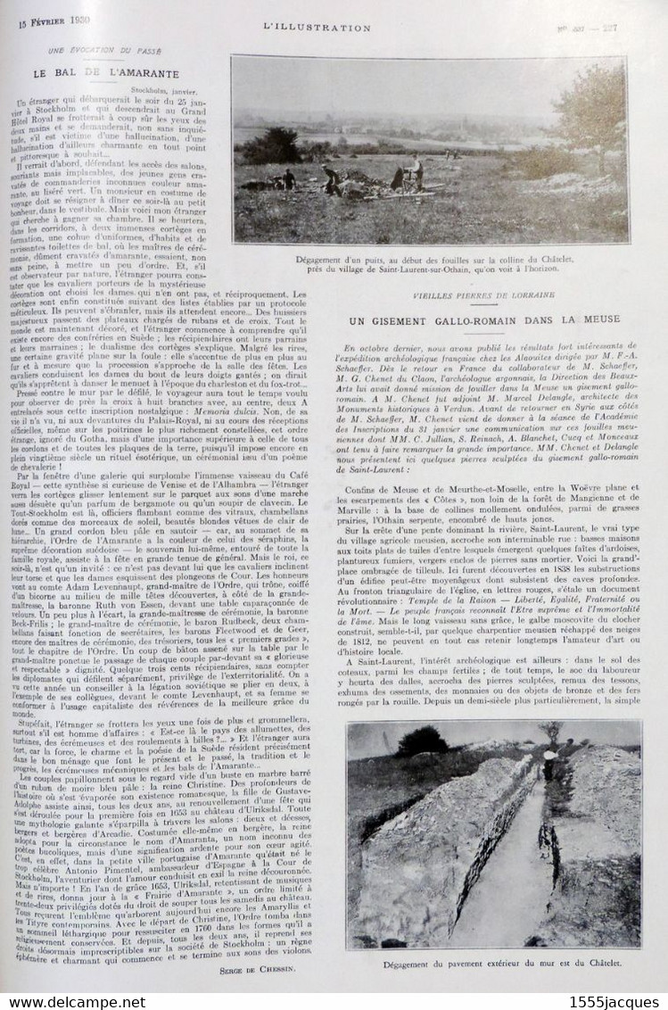 L'ILLUSTRATION N° 4537 15-02-1930 KOUTIEPOF AÉROPOSTALE JUPITER T.S.F. FRÉJUS SAINT-LAURENT CHRISTOPHE COLOMB RENAULT
