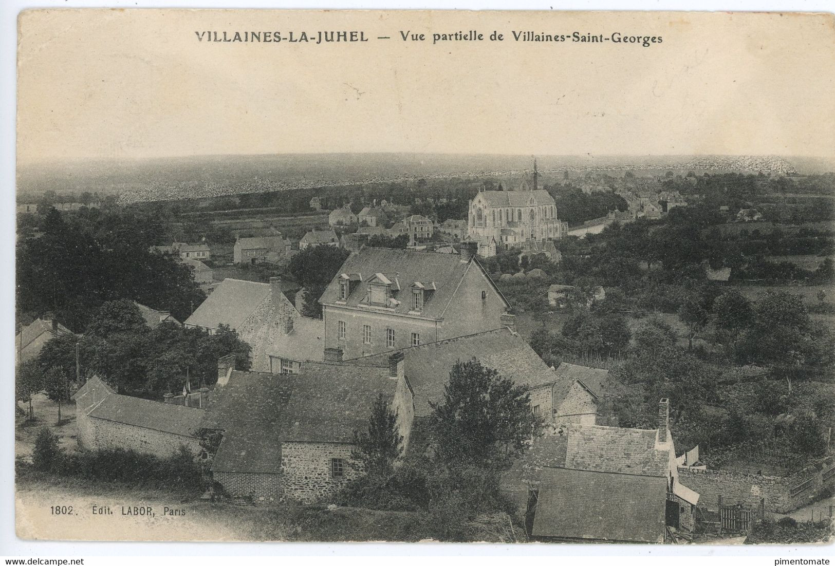 VILLAINES LA JUHEL VUE PARTIELLE DE VILLAINES SAINT GEORGES 1910 - Villaines La Juhel