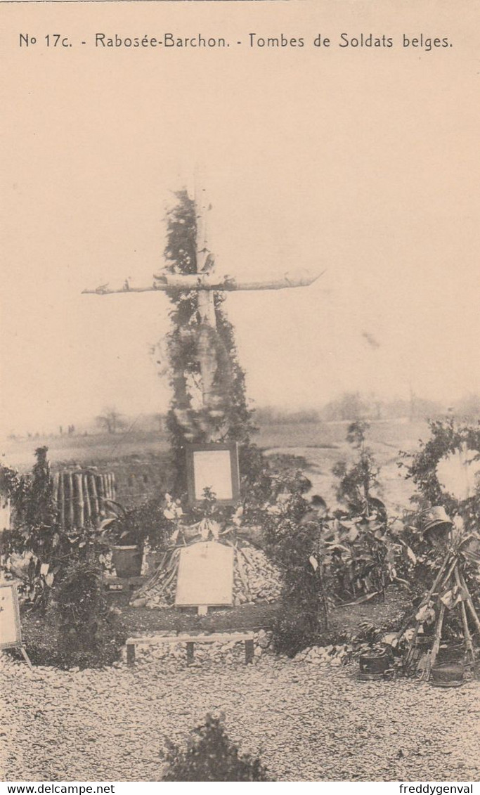 RASBOSEE BARCHON TOMBE DE SOLDATS BELGES - Blegny