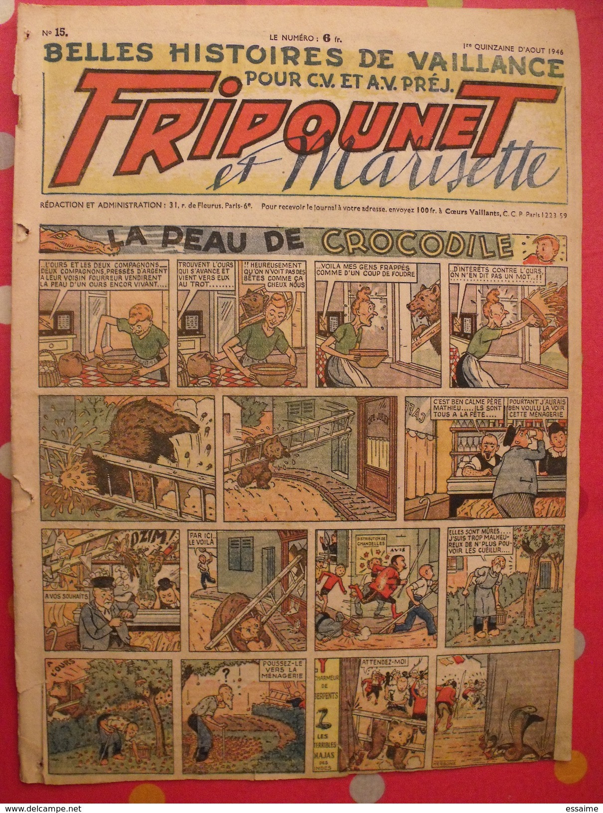 Fripounet. 6 N° De 1946. Marisette, Sylvain Sylvette Moky Marisette. N° 15,17,18,19,20,23 - Fripounet