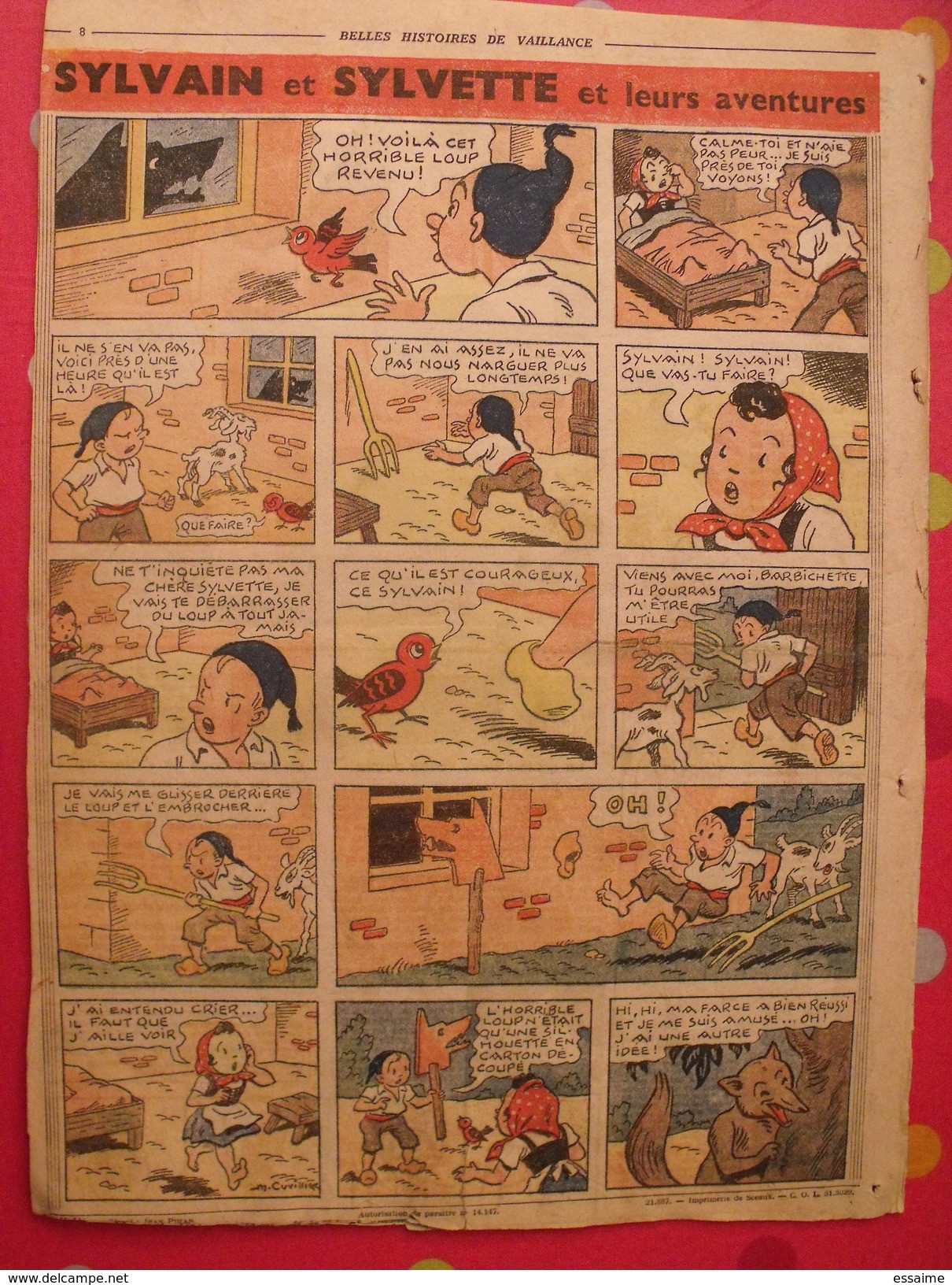 Fripounet. 6 N° De 1946. Marisette, Sylvain Sylvette Moky Marisette. N° 15,17,18,19,20,23 - Fripounet