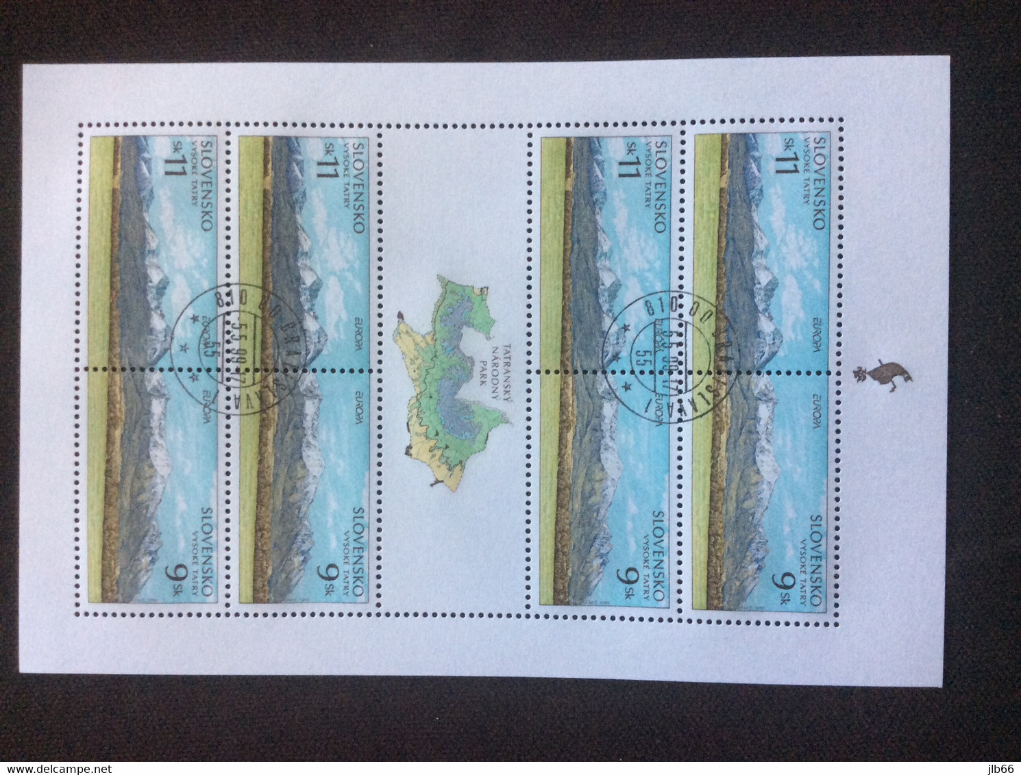 Bloc De 4x2 Timbres  Europa 1999 Oblitérés YT 294/295 Parc National Des Hautes Tatras - Blocs-feuillets