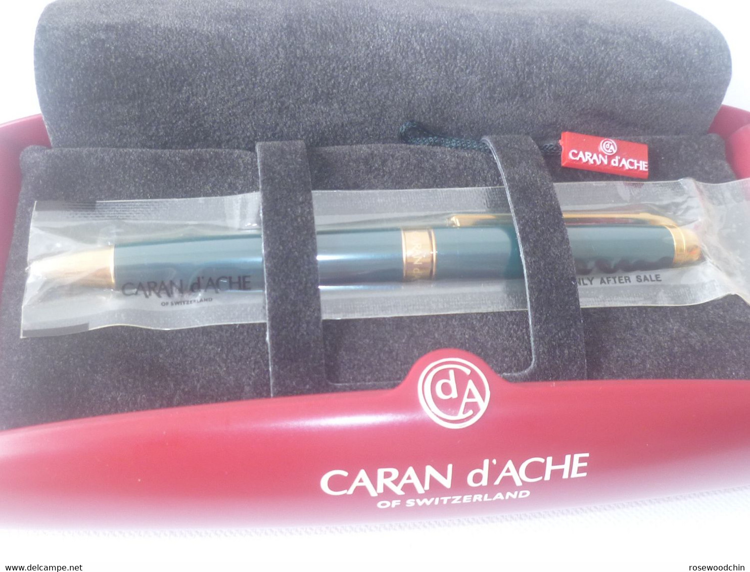 VINTAGE Authentic Switzerland Caran D'Ache Ball Point Pen With Original Box (#24) Sealed ! - Stylos