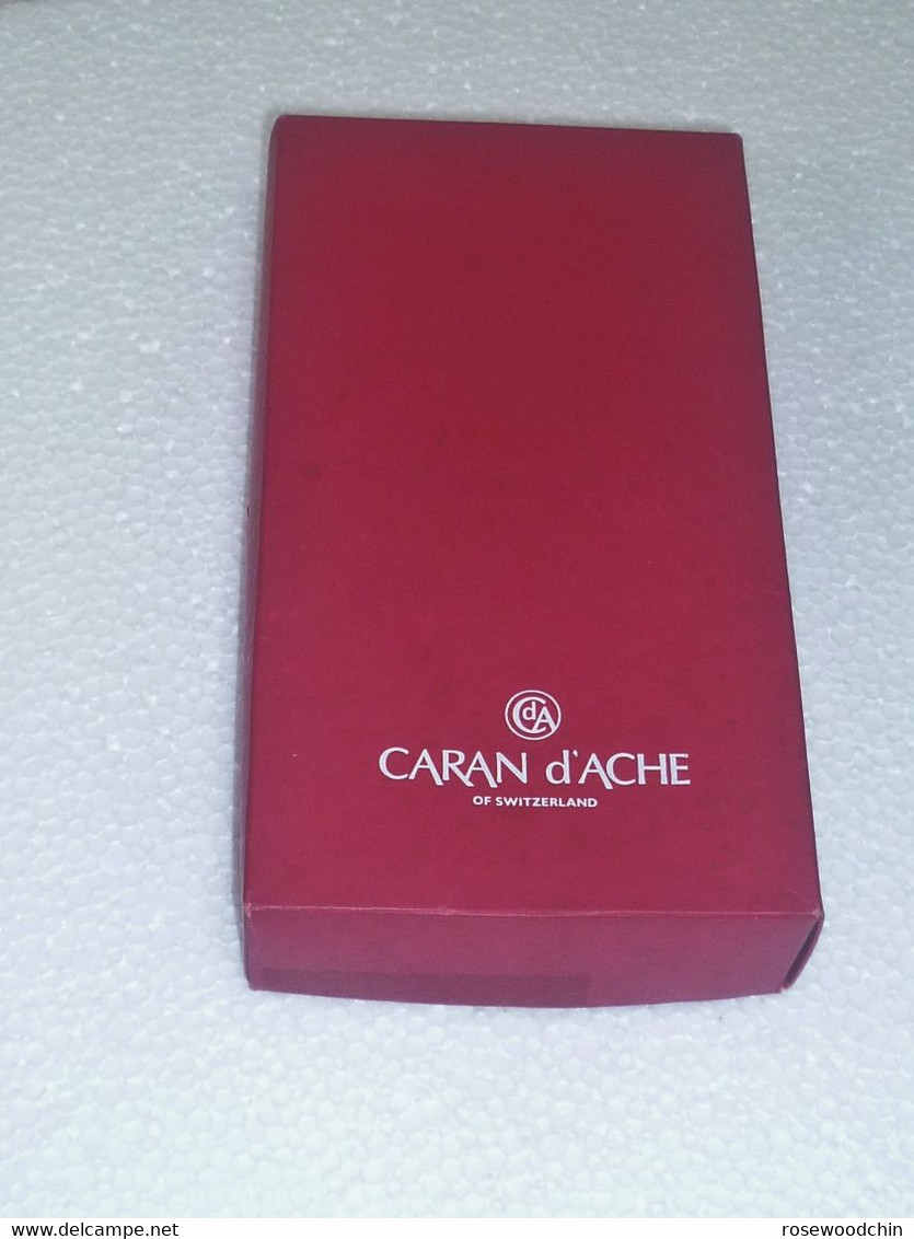 VINTAGE Authentic Switzerland Caran D'Ache Ball Point Pen With Original Box (#24) Sealed ! - Stylos