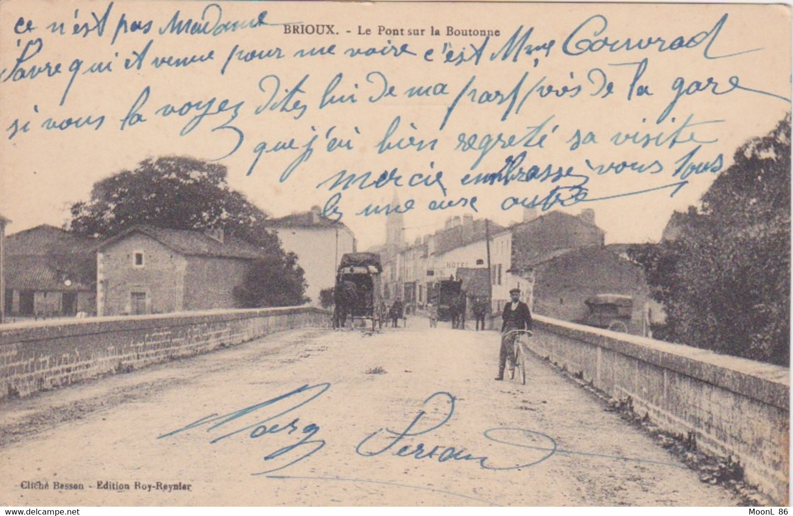 79 - BRIOUX SUR BOUTONNE - LE PONT  VERS LE CENTRE BOURG - Brioux Sur Boutonne