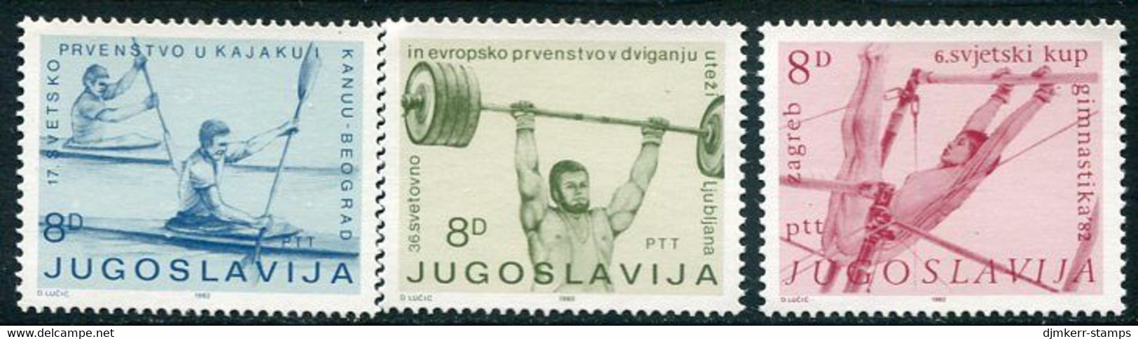 YUGOSLAVIA 1982 Sports Championships MNH / **.  Michel 1935-37 - Ongebruikt