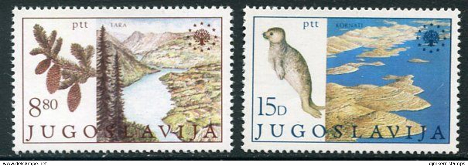 YUGOSLAVIA 1982 European Nature Protection MNH / **.  Michel 1943-44 - Nuevos