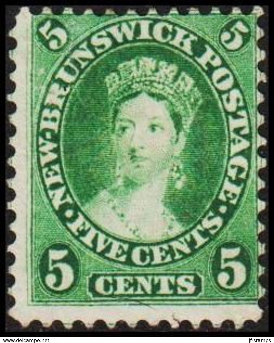 1860-1863. NEW BRUNSWICK. 5 FIVE CENT Victoria. No Gum.  (Michel 6) - JF512651 - Ongebruikt