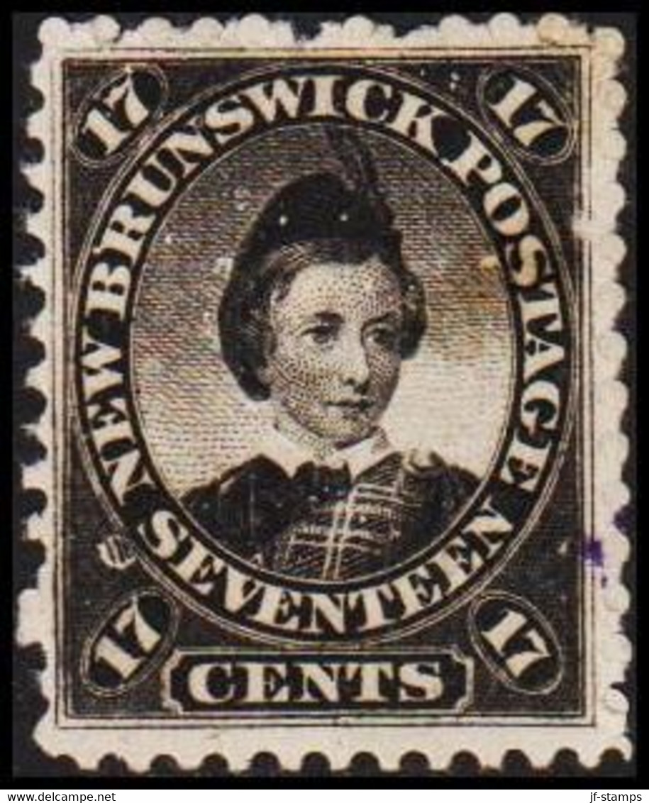 1860-1863. NEW BRUNSWICK. 17 CENTS Prince Edward. Hinged. (Michel 9) - JF512654 - Unused Stamps