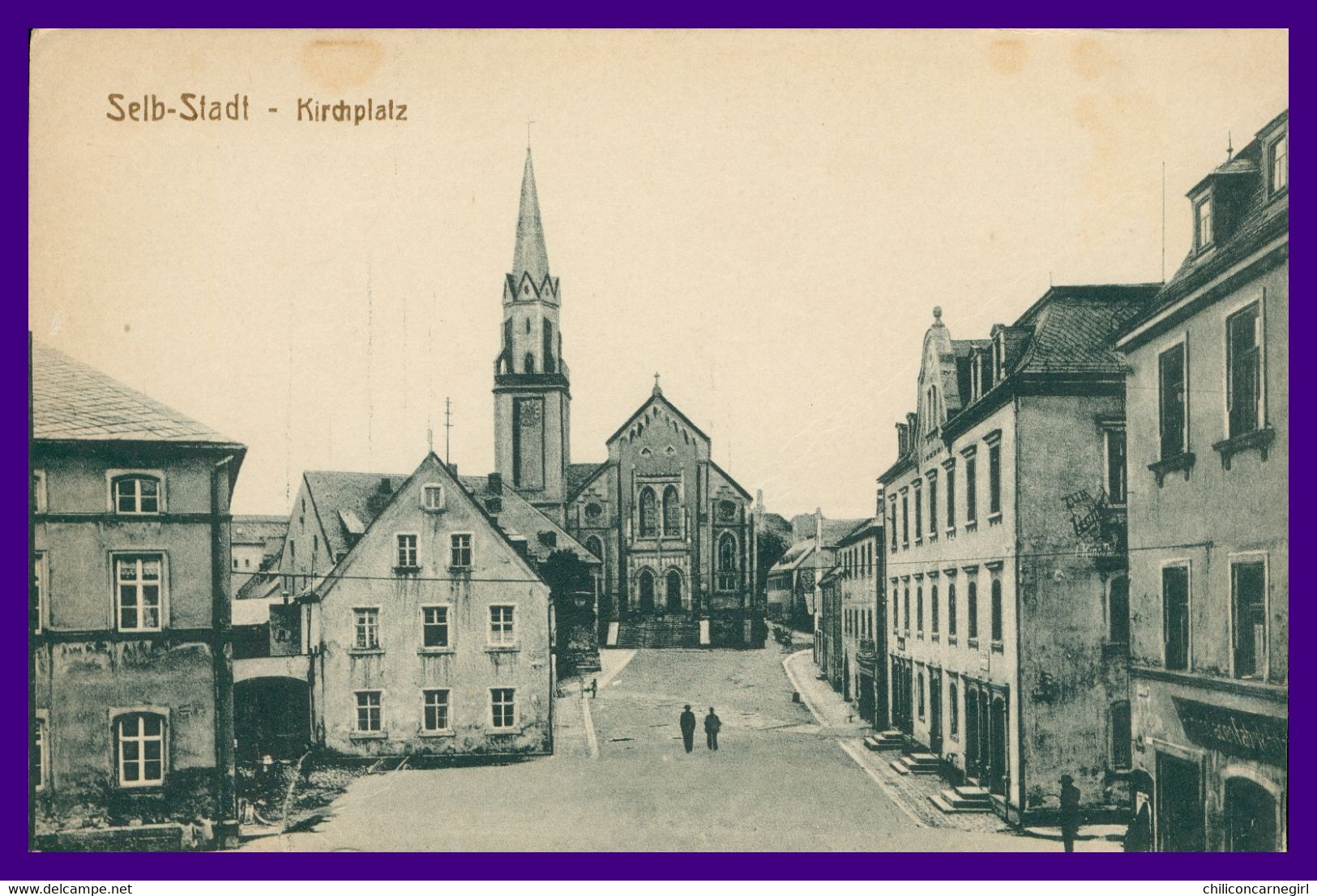 SELB STADT - Kirchplatz - Place De L'église - Animée - Verlag H. RUBIN Co - Selb