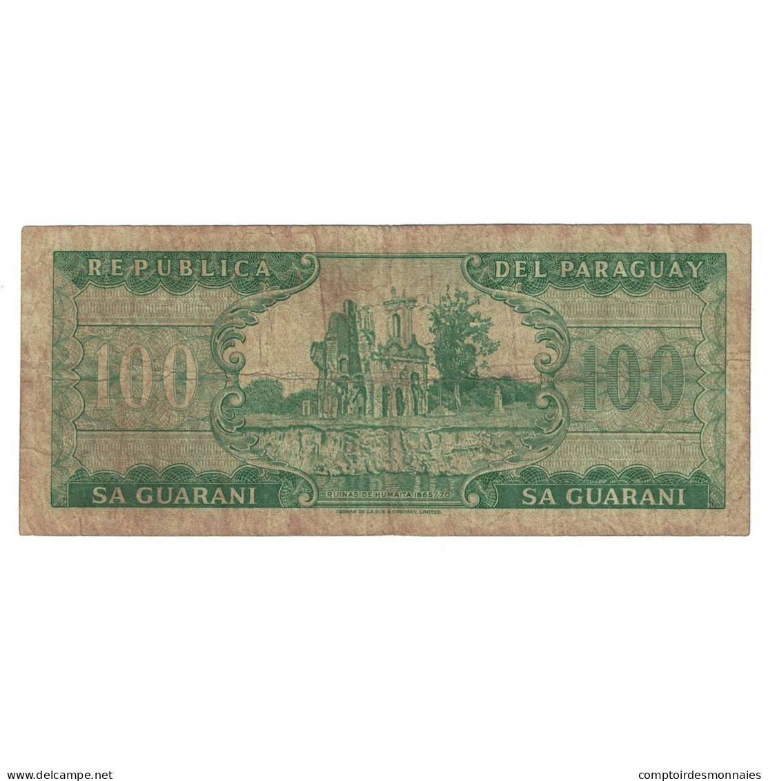 Billet, Paraguay, 100 Guaranies, 1982, KM:205, B - Paraguay