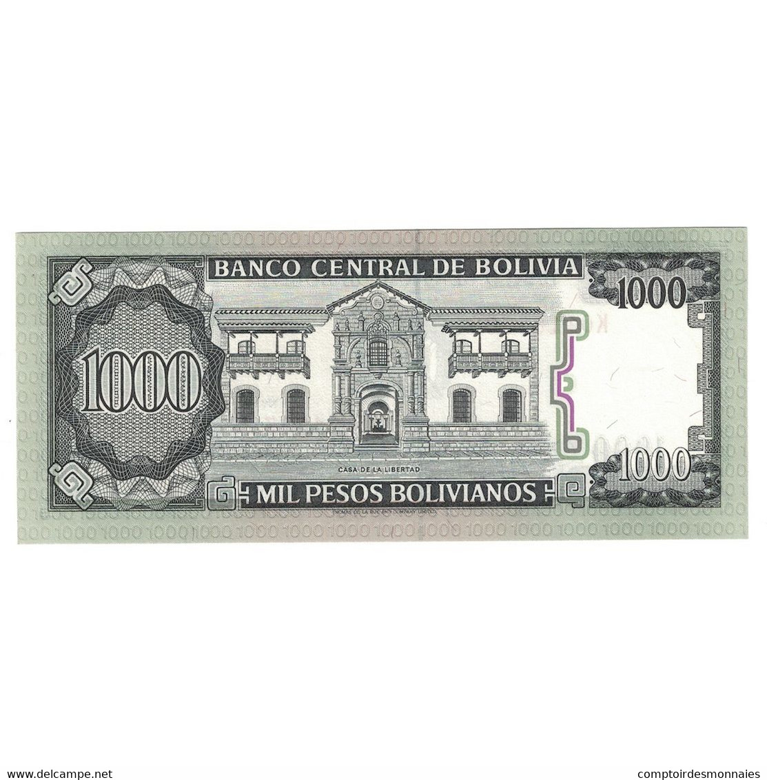 Billet, Bolivie, 1000 Pesos Bolivianos, 1981-1984, KM:167a, NEUF - Bolivie